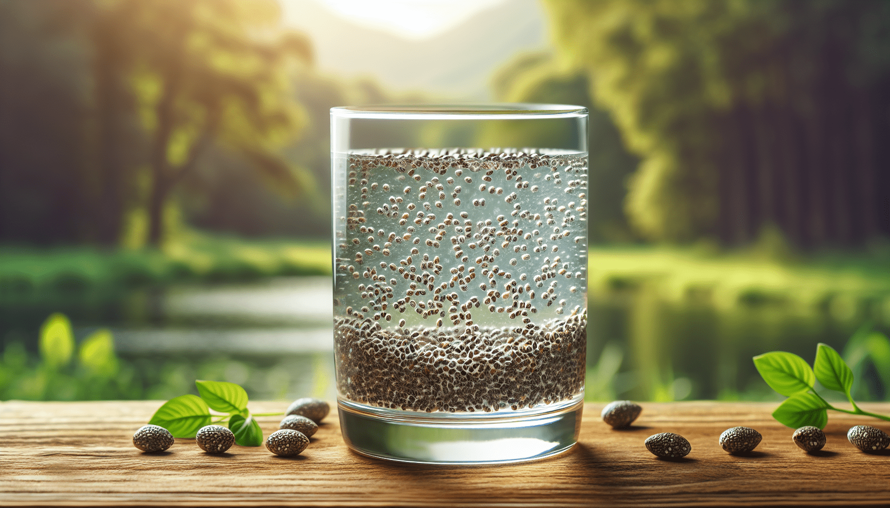 Drinking Water With Chia Seeds